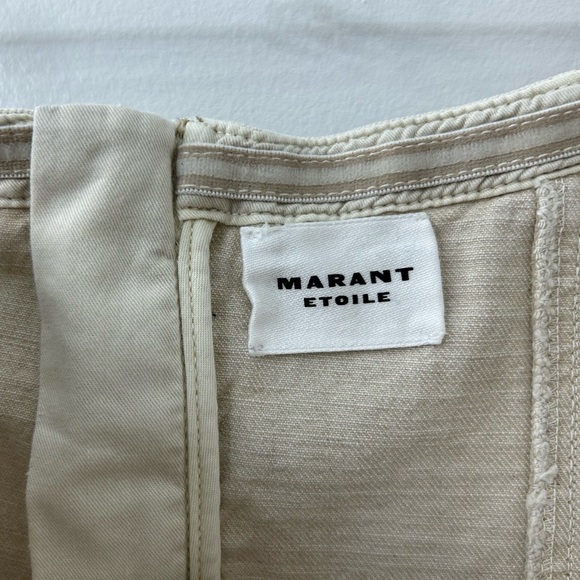 Isabel Marant Etoile Solizinia Denim Sleeveless Peplum Top Size US 8 / 40 New - Picture 3 of 8